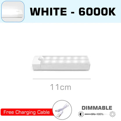 DecorBites™ LED Motion Sensor Night Light: Rechargeable and Magnetic Wall Lamp