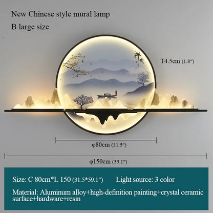 DecorBites™ Landscape LED Wall Picture Light for Home Living Bedroom Study