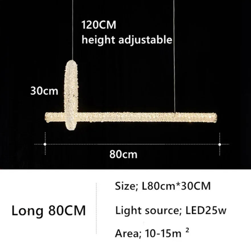 DecorBites™ Crystal Flower LED Chandelier Pendant Light for Living and Dining Room