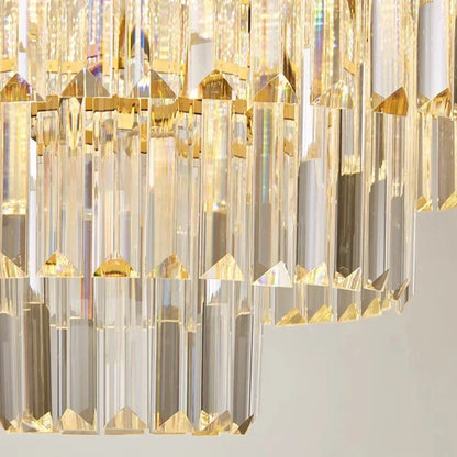 ثريا كريستال DecorBites™‎ معلقة على الدرج، إضاءة داخلية لديكور المنزل العصري