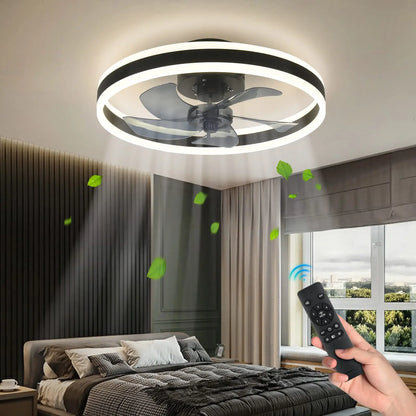 DecorBites™ LED Silent Ceiling Fan Light Control Modern Bedroom Living Room Indoor Decor