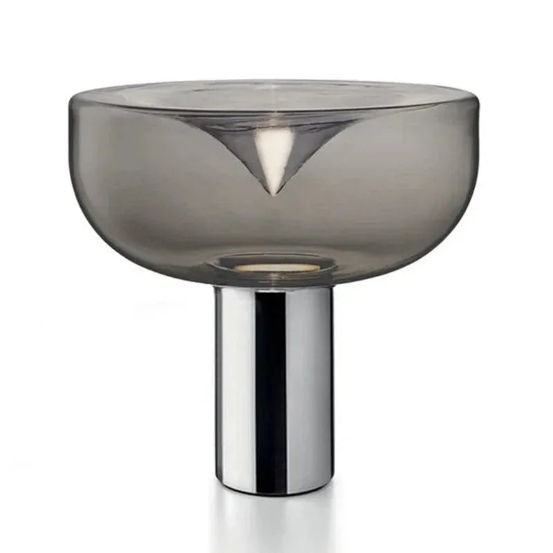 DecorBites™ Aella Glass Table Lamp - Luxury Art Clear Lamp for Office Bedroom Home Décor