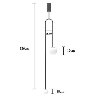 Lámparas colgantes LED DecorBites™ con bola de cristal y acabado en latón para iluminación de restaurantes y dormitorios