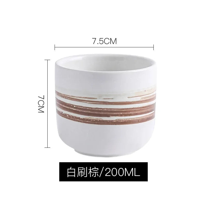 DecorBites™ Japanese Ceramic Coffee Tea Cup Porcelain Drinkware Mug - Wholesale