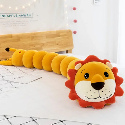 DecorBites™ Cartoon Caterpillar Long Body Pillow for Side Sleeping and Pregnancy Support