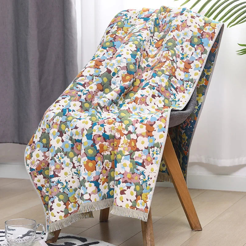 DecorBites™ Country Flowers Cotton Bath Towel