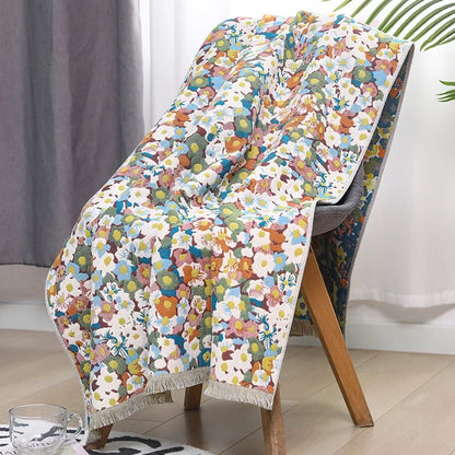 DecorBites™ Country Flowers Cotton Bath Towel