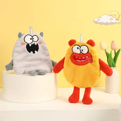 DecorBites™ Kitchen Hand Towel: Soft & Absorbent Coral Velvet Cleaning Cloth, Creative New Year Gift