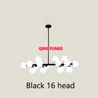 ثريا ديكوربايتس™ الزجاجية لغرفة المعيشة - إضاءة سقف جزيرة المطبخ النوردية الحديثة