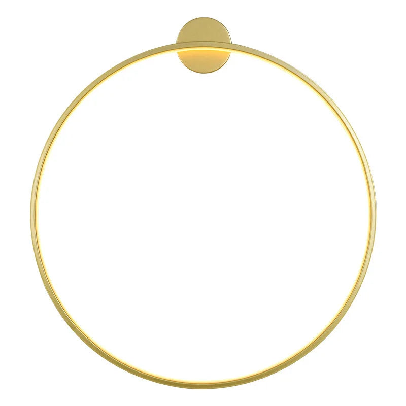Decorbites™ Anillo Dorado Negro LED Luz de Pared para Salón Dormitorio Lámpara de Pared