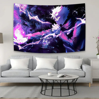 DecorBites™ Jujutsu Kaisen Anime Tapestry - 90x150cm Aesthetic Room Decor & Wall Art