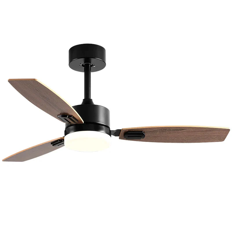 DecorBites™ 52" Wood Blade Ceiling Fan with 18W LED Light and Remote Control
