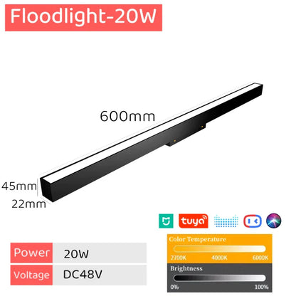 DecorBites™ LED Magnetic Track Light Dimmable Bluetooth Control Grille Spot Lighting