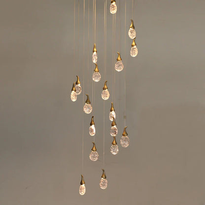 DecorBites™ Gourd Shaped Crystal Chandelier for Living Room & Restaurant