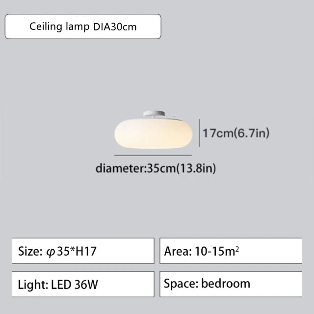 Lámpara colgante DecorBites™ Itka - Pantalla blanca minimalista para mesa de comedor, dormitorio o cocina