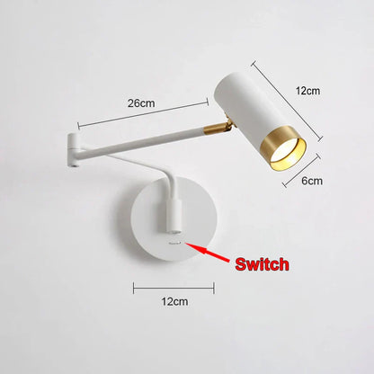 ديكوربايتس™ مصباح حائط LED قابل للتعديل E27، إضاءة داخلية، ديكور منزلي، تركيبات غرفة النوم