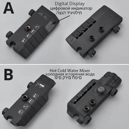 DecorBites™ Digital Rainfall Shower System Mixer Set 4-way Bathroom Faucets Kit