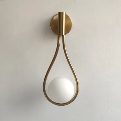 DecorBites™ Brass Glass Ball Wall Light Minimalist Living Room Decor Lighting Fixtures
