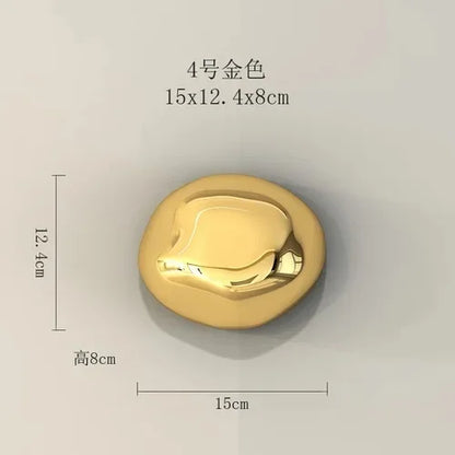 زخارف حائط حجرية ثلاثية الأبعاد من DecorBites™: جماليات الغرفة وديكورها - قلادات حجرية مطلية