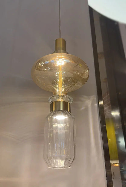 DecorBites™ Glass Chandelier: Elegant Lighting for Home, Restaurant, Bar, and Study Room