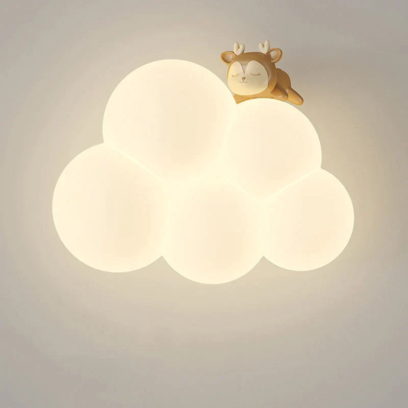 DecorBites™ Cloud Cartoon Wall Lamp for Nursery Room, Kids Bedroom, Cute Animal Sconce