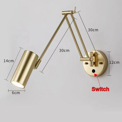 ديكوربايتس™ مصباح حائط LED قابل للتعديل E27، إضاءة داخلية، ديكور منزلي، تركيبات غرفة النوم