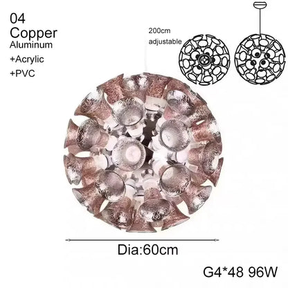 DecorBites™ Designer Luxury Chalice Lamp for Living Room Bedroom Hotel Project Décor Home LED Suspension Luminaire