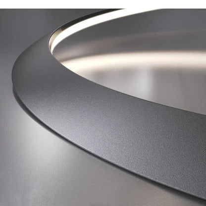 ثريا Kepler LED دائرية من DecorBites™ لغرفة المعيشة، مصباح معلق أبيض