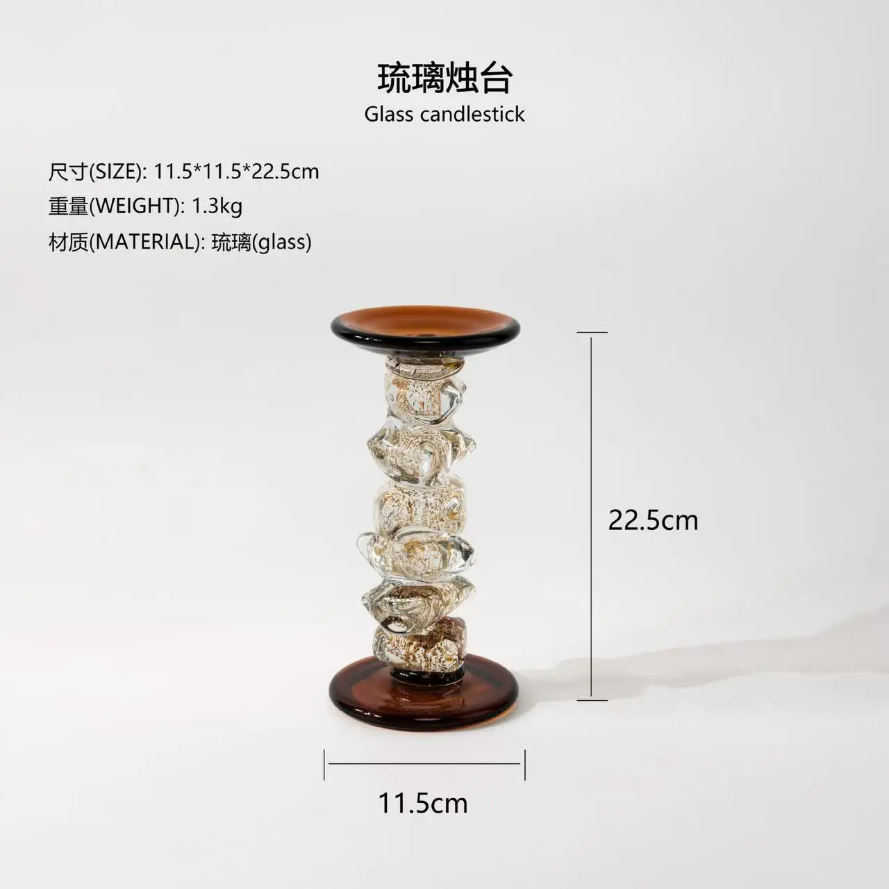 DecorBites™ Glass Splicing Candelabrum for Wedding Table Home Decoration