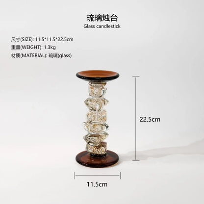 DecorBites™ Glass Splicing Candelabrum for Wedding Table Home Decoration