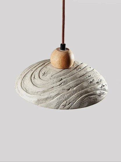 DecorBites™ Cement Pendant Chandelier: Wabi-sabi Style Round Dining Table Lighting Fixture