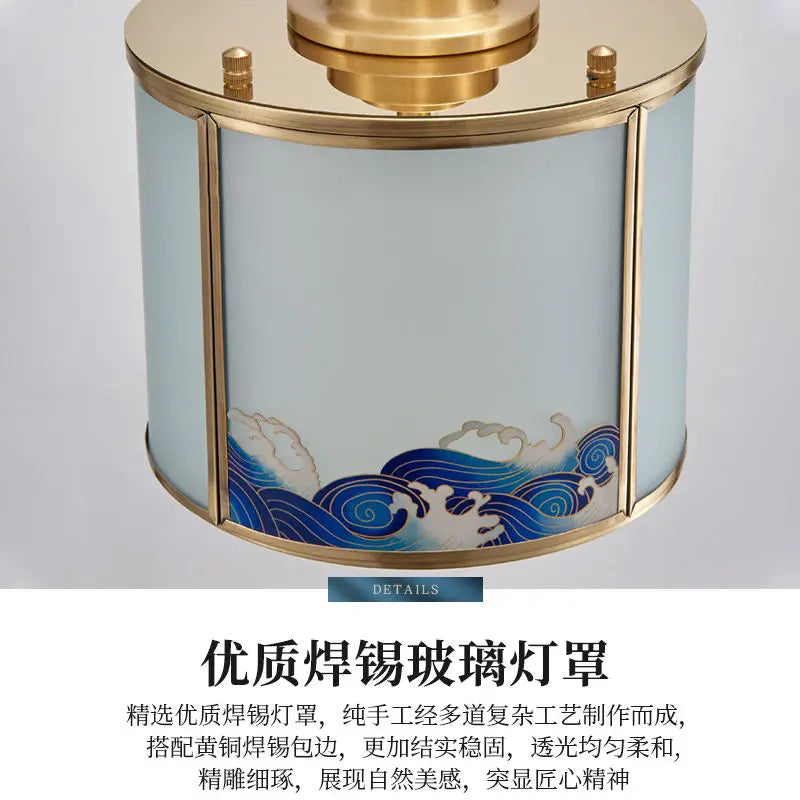 ديكوربايتس™ إضاءة مدخل نحاسية بالكامل، رأس غرفة النوم، السقف، الممر، إضاءة درج دوارة