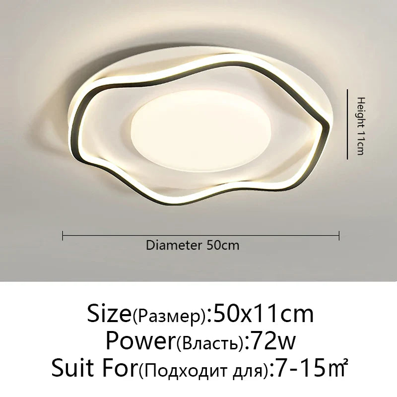 DecorBites™ LED Chandelier: Minimalist Design for Bedroom, Dining Room, Living Room - Modern Ceiling Light