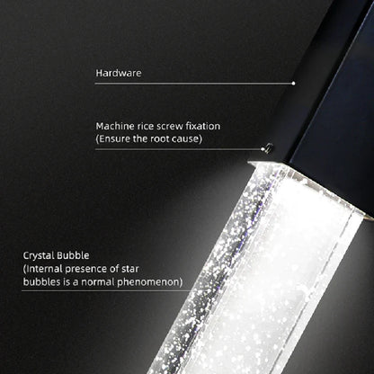 Lámpara colgante tipo araña DecorBites™ Crystal Bubble - Accesorio moderno para escaleras