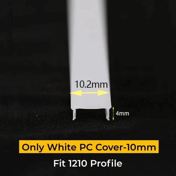 DecorBites™ LED Strip Channel Diffuser for Flexible Replaceable LED Aluminum Profile Light Cover