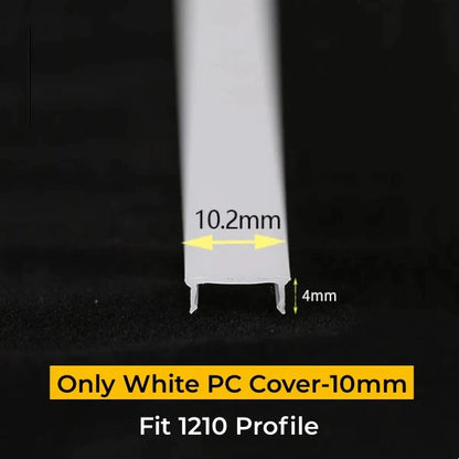DecorBites™ LED Strip Channel Diffuser for Flexible Replaceable LED Aluminum Profile Light Cover