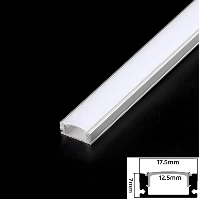 DecorBites™ LED Aluminum Profiles Corner Channel with Transparent/Milky Diffuser for Strip Lights