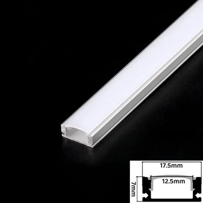 DecorBites™ LED Aluminum Profiles Corner Channel with Transparent/Milky Diffuser for Strip Lights