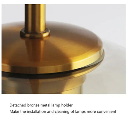 DecorBites™ Industrial Glass Pendant Light for Living Room Kitchen Chandeliers