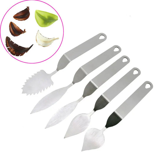 DecorBites™ Chocolate Leaf Knife Fondant Tool: Stainless Steel Cake Decoration & Baking Accessory