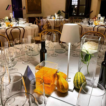 DecorBites™ 2023 مصباح طاولة أكريليك قابل لإعادة الشحن عبر USB من Plodina