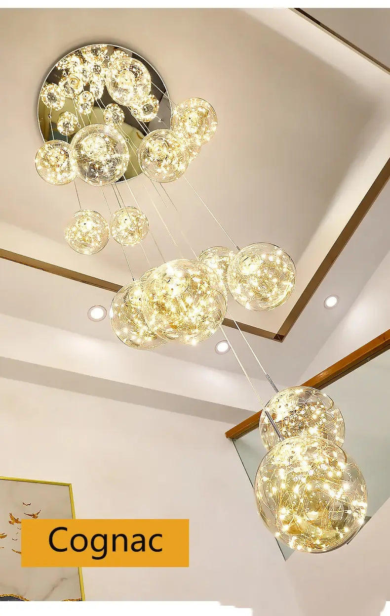 Spiral Crystal Ball Chandelier Light - Free Shipping