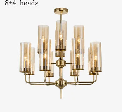 DecorBites™ Glass Chandelier: Elegant Nordic Design Hanging Lamp for Kitchen Island, Restaurant, and Home