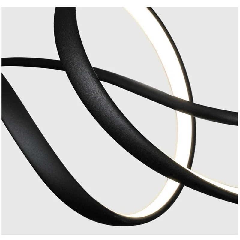 ثريا DecorBites™ LED المصنوعة من الألومنيوم: إضاءة جزيرة طعام عصرية لديكور داخلي أنيق