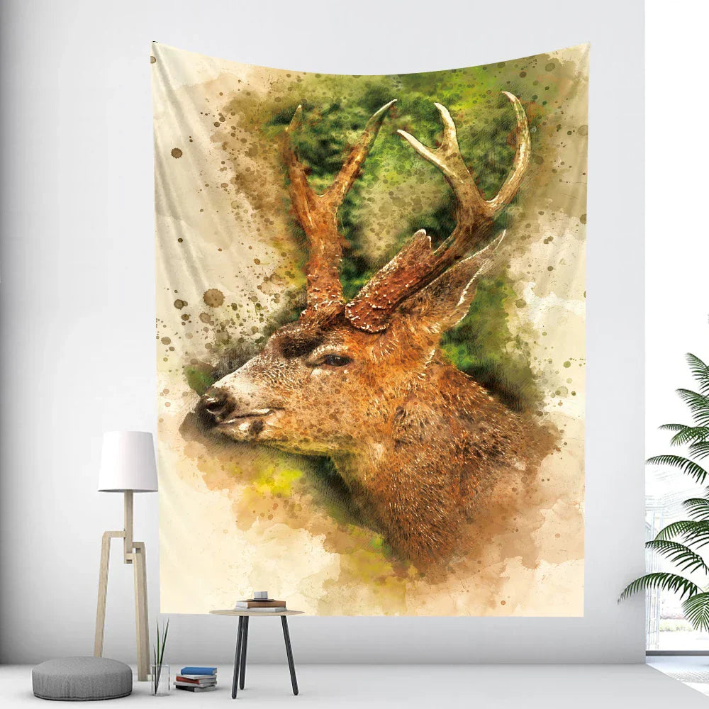 DecorBites™ Elephant Tarot Psychedelic Tapestry for Home Decor and Yoga Room Zen Vibes