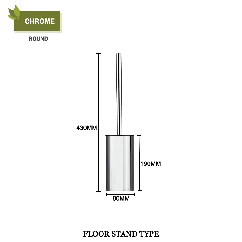 Juego de escobilla de inodoro DecorBites™ Gold con soporte de pared