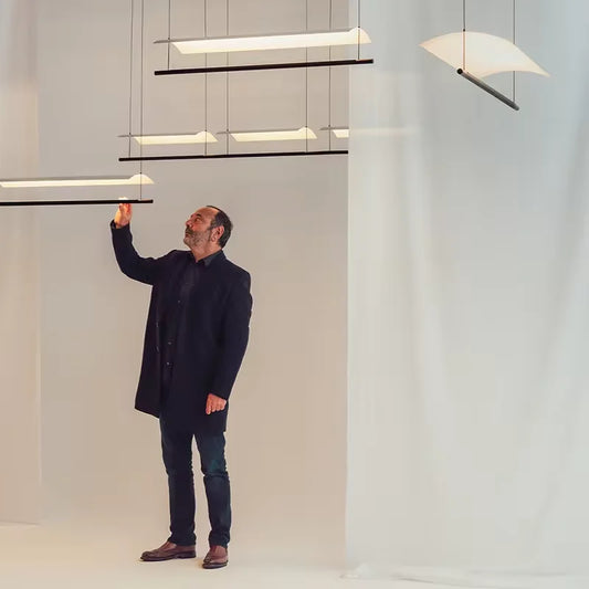 DecorBites™ Lamina LED Pendant Light: Minimalist Design for Office, Living Room, Restaurant, Bar.