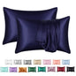 Decobites Silky Smooth King Size Satin Pillowcases Luxury Soft Skin-friendly Solid Color