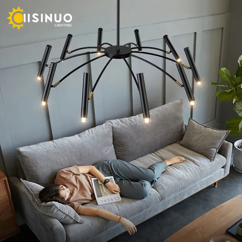 Minimalist Metal G9 Pendant Chandelier