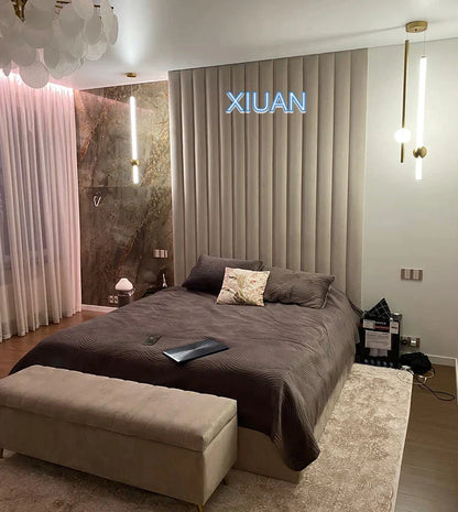 DecorBites™ Black Gold Ceiling Pendant for Bedside Bedroom LED Modern Hanging Light